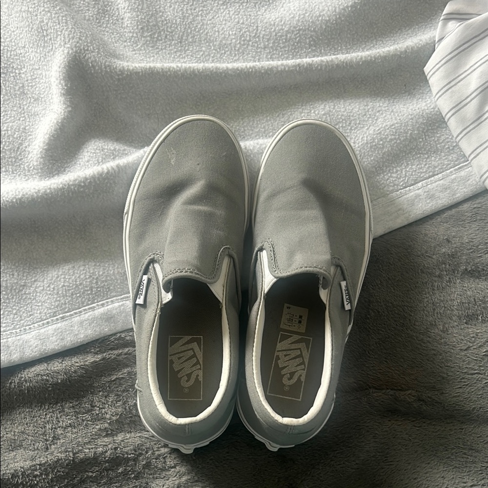 Vans Classic Gray Slip-Ons